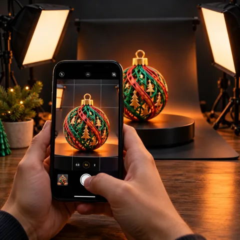Fotografia de produto 3D feita com celular