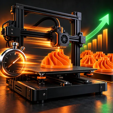 Impressora 3D produzindo peças com mais velocidade